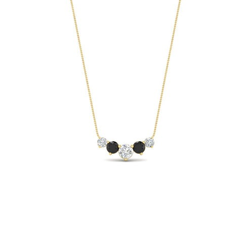 0.75-carat-graduating-round-diamond-pendant-with-black-diamond-in-FD-PD11130ROGBLACK-0.75CT-NL-YG
