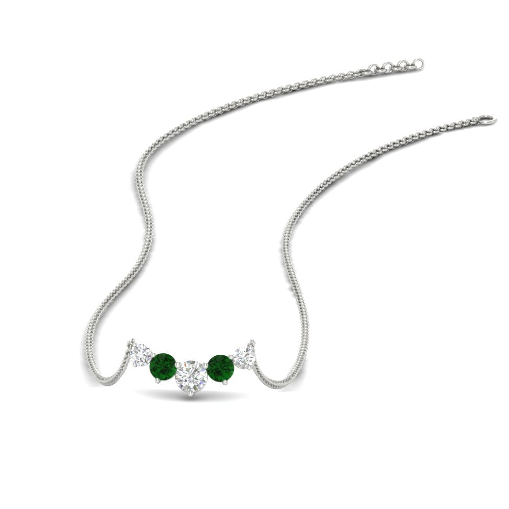 0.75-carat-graduating-round-diamond-pendant-with-emerald-in-FD-PD11130ROGEMGR-0.75CT-NL-WG