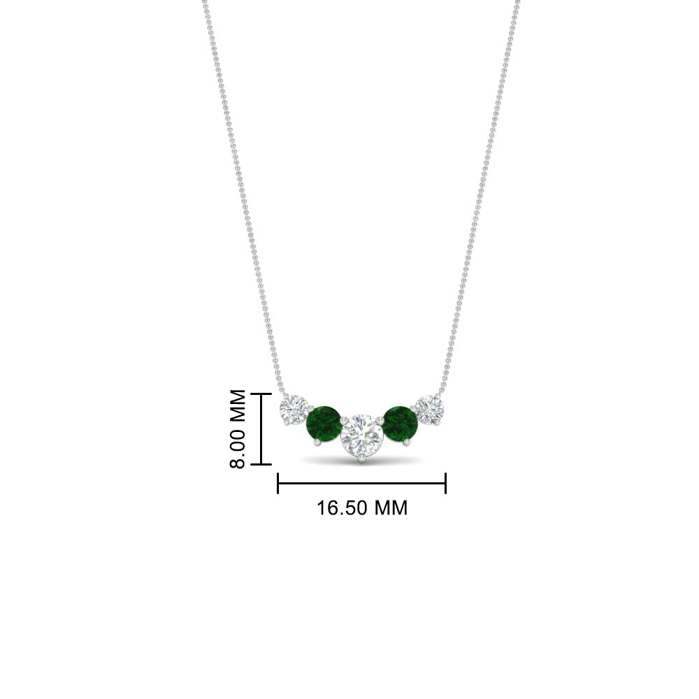 0.75-carat-graduating-round-diamond-pendant-with-emerald-in-FD-PD11130ROGEMGR-0.75CT-NL-WG