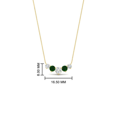 0.75-carat-graduating-round-diamond-pendant-with-emerald-in-FD-PD11130ROGEMGR-0.75CT-NL-YG