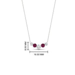 Load image into Gallery viewer, 0.75-carat-graduating-round-diamond-pendant-with-pink-sapphire-in-FD-PD11130ROGSADRPI-0.75CT-NL-WG
