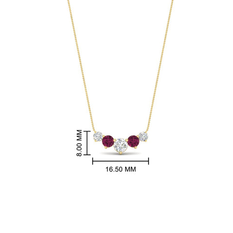0.75-carat-graduating-round-diamond-pendant-with-pink-sapphire-in-FD-PD11130ROGSADRPI-0.75CT-NL-YG