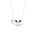 Load image into Gallery viewer, 0.75-carat-graduating-round-diamond-pendant-with-ruby-in-FD-PD11130ROGRUDR-0.75CT-NL-WG
