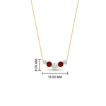 Load image into Gallery viewer, 0.75-carat-graduating-round-diamond-pendant-with-ruby-in-FD-PD11130ROGRUDR-0.75CT-NL-YG
