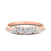 Load image into Gallery viewer, 0.75-carat-heart-shape-5-stone-diamond-wedding-ring-in-rose-gold-FD9600HTB-0.75CT-NL-RG