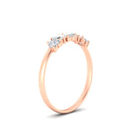 Load image into Gallery viewer, 0.75-carat-heart-shape-5-stone-diamond-wedding-ring-in-rose-gold-FD9600HTBANGLE2-0.75CT-NL-RG
