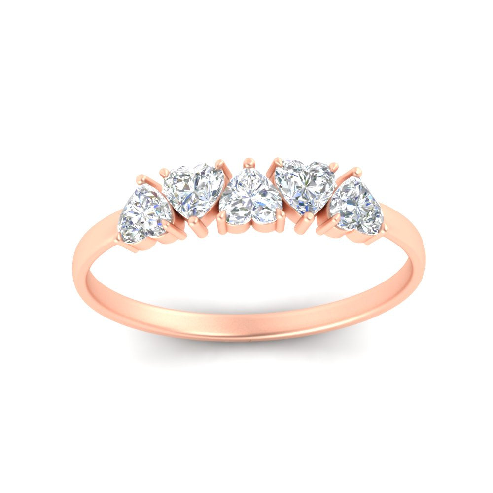 0.75-carat-heart-shape-5-stone-diamond-wedding-ring-in-rose-gold-FD9600HTBANGLE5-0.75CT-NL-RG