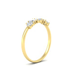 Load image into Gallery viewer, 0.75-carat-heart-shape-5-stone-diamond-wedding-ring-in-yellow-gold-FD9600HTBANGLE2-0.75CT-NL-YG
