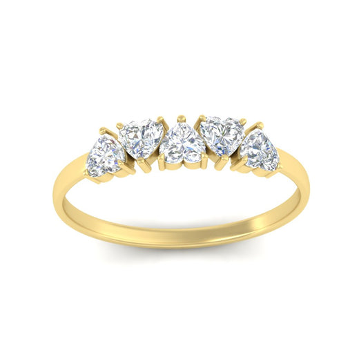 0.75-carat-heart-shape-5-stone-diamond-wedding-ring-in-yellow-gold-FD9600HTBANGLE5-0.75CT-NL-YG