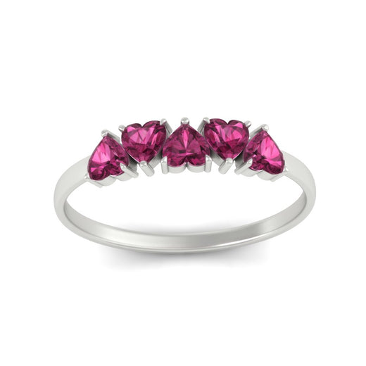 0.75-carat-heart-shape-5-stone-pink-sapphire-wedding-ring-in-white-gold-FD9600HTBGSADRPIANGLE5-0.75CT-NL-WG