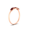 Load image into Gallery viewer, 0.75-carat-heart-shape-5-stone-ruby-wedding-ring-in-rose-gold-FD9600HTBGRUDRANGLE2-0.75CT-NL-RG