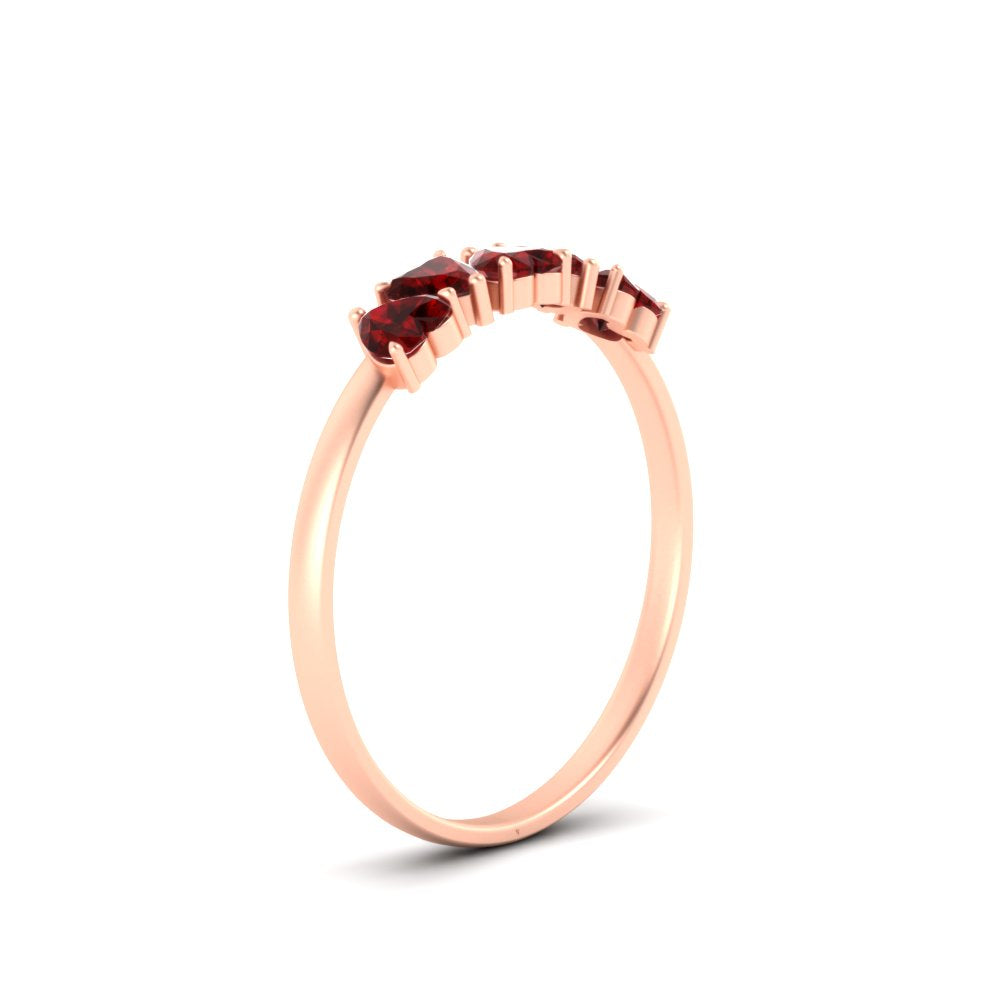 0.75-carat-heart-shape-5-stone-ruby-wedding-ring-in-rose-gold-FD9600HTBGRUDRANGLE2-0.75CT-NL-RG
