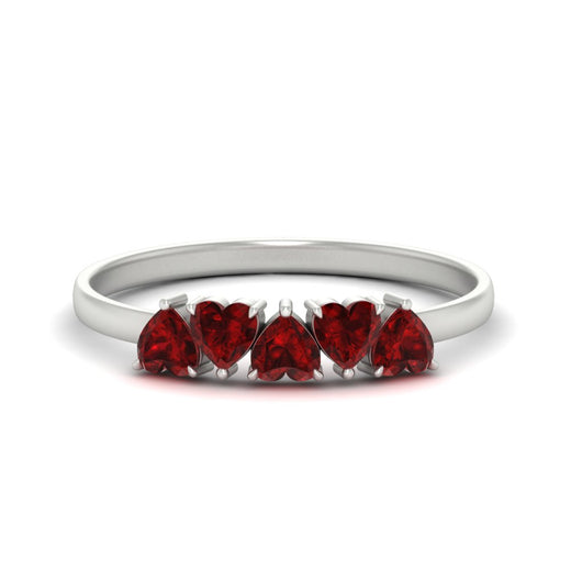 0.75-carat-heart-shape-5-stone-ruby-wedding-ring-in-white-gold-FD9600HTBGRUDR-0.75CT-NL-WG