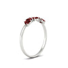 Load image into Gallery viewer, 0.75-carat-heart-shape-5-stone-ruby-wedding-ring-in-white-gold-FD9600HTBGRUDRANGLE2-0.75CT-NL-WG