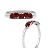 Load image into Gallery viewer, 0.75-carat-heart-shape-5-stone-ruby-wedding-ring-in-white-gold-FD9600HTBGRUDRANGLE3-0.75CT-NL-WG