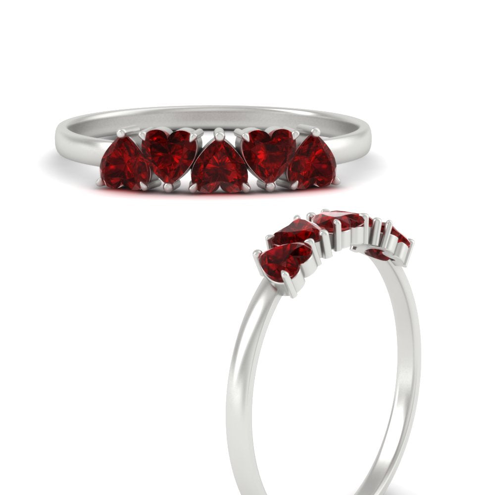 0.75-carat-heart-shape-5-stone-ruby-wedding-ring-in-white-gold-FD9600HTBGRUDRANGLE3-0.75CT-NL-WG