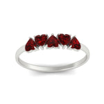 Load image into Gallery viewer, 0.75-carat-heart-shape-5-stone-ruby-wedding-ring-in-white-gold-FD9600HTBGRUDRANGLE5-0.75CT-NL-WG
