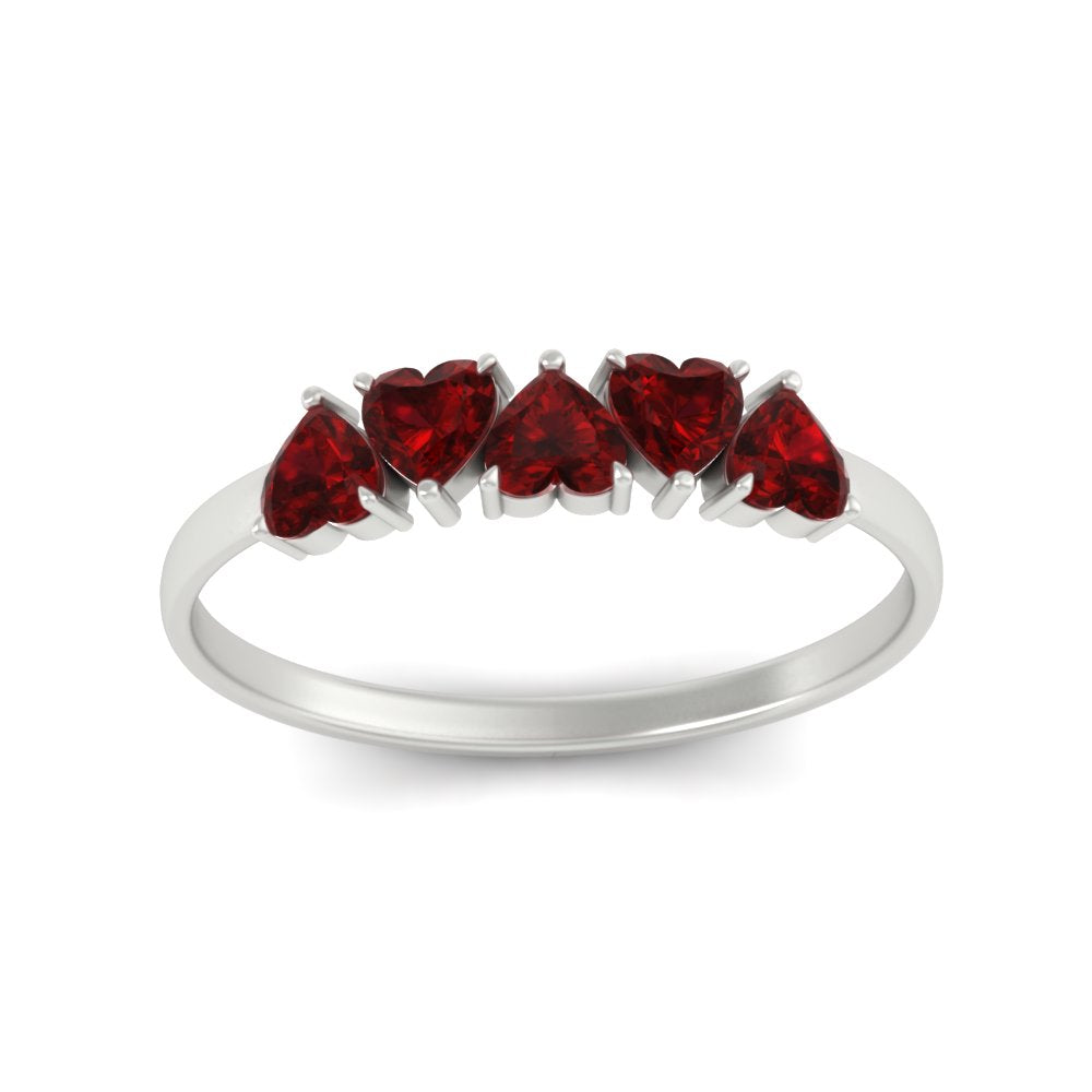 0.75-carat-heart-shape-5-stone-ruby-wedding-ring-in-white-gold-FD9600HTBGRUDRANGLE5-0.75CT-NL-WG