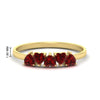 Load image into Gallery viewer, 0.75-carat-heart-shape-5-stone-ruby-wedding-ring-in-yellow-gold-FD9600HTBGRUDR-0.75CT-NL-YG-HW