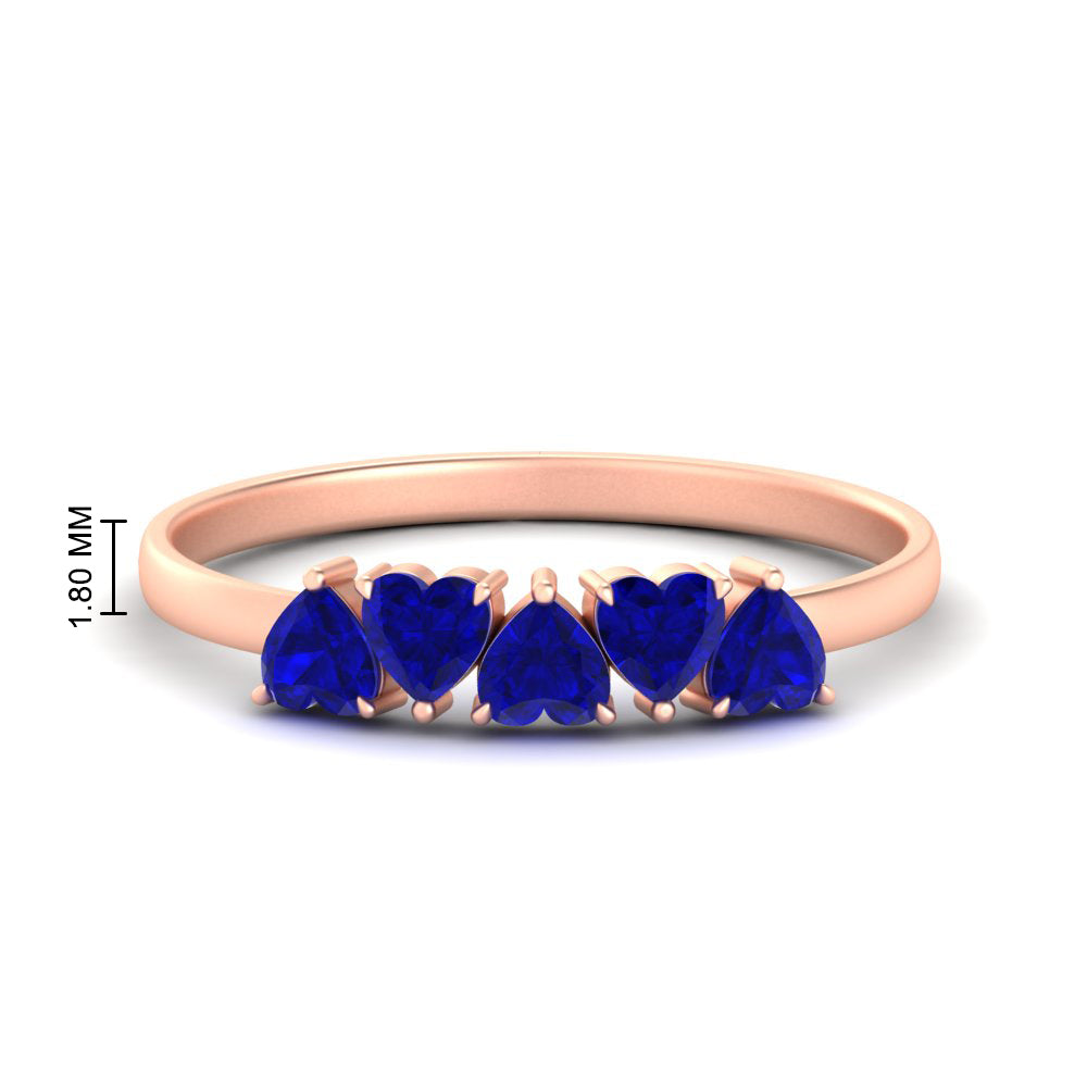 0.75-carat-heart-shape-5-stone-sapphire-wedding-ring-in-rose-gold-FD9600HTBGSABL-0.75CT-NL-RG-HW