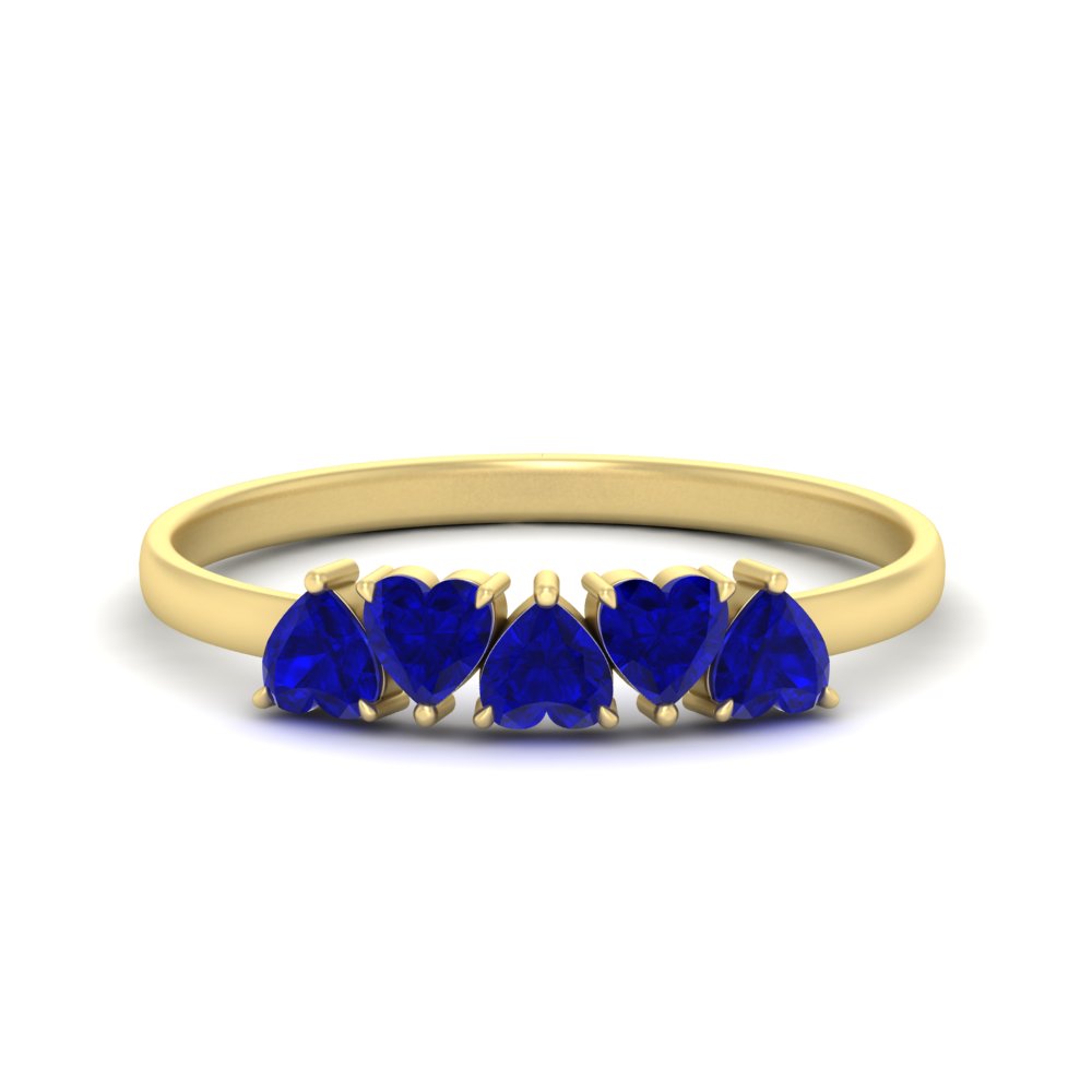 0.75-carat-heart-shape-5-stone-sapphire-wedding-ring-in-yellow-gold-FD9600HTBGSABL-0.75CT-NL-YG