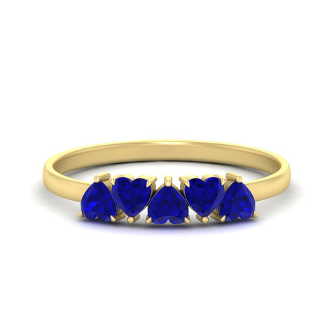 0.75-carat-heart-shape-5-stone-sapphire-wedding-ring-in-yellow-gold-FD9600HTBGSABL-0.75CT-NL-YG
