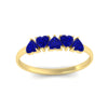 Load image into Gallery viewer, 0.75-carat-heart-shape-5-stone-sapphire-wedding-ring-in-yellow-gold-FD9600HTBGSABLANGLE5-0.75CT-NL-YG