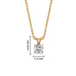 Load image into Gallery viewer, Round 4 Prong Solitaire Pendant
