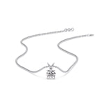 Load image into Gallery viewer, Round 4 Prong Solitaire Pendant
