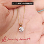 Load image into Gallery viewer, 0.75-carat-round-4-prong-solitaire-diamond-pendant-in-yellow-gold-FDPD10535RO-0.75CT-fancy-NL-YG
