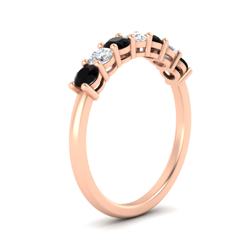 0.75-carat-round-7-black-diamond-wedding-ring-band-in-rose-gold-FD8008B7GBLACKANGLE2-0.75CT-NL-RG