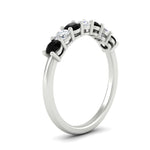 Load image into Gallery viewer, 0.75-carat-round-7-black-diamond-wedding-ring-band-in-white-gold-FD8008B7GBLACKANGLE2-0.75CT-NL-WG
