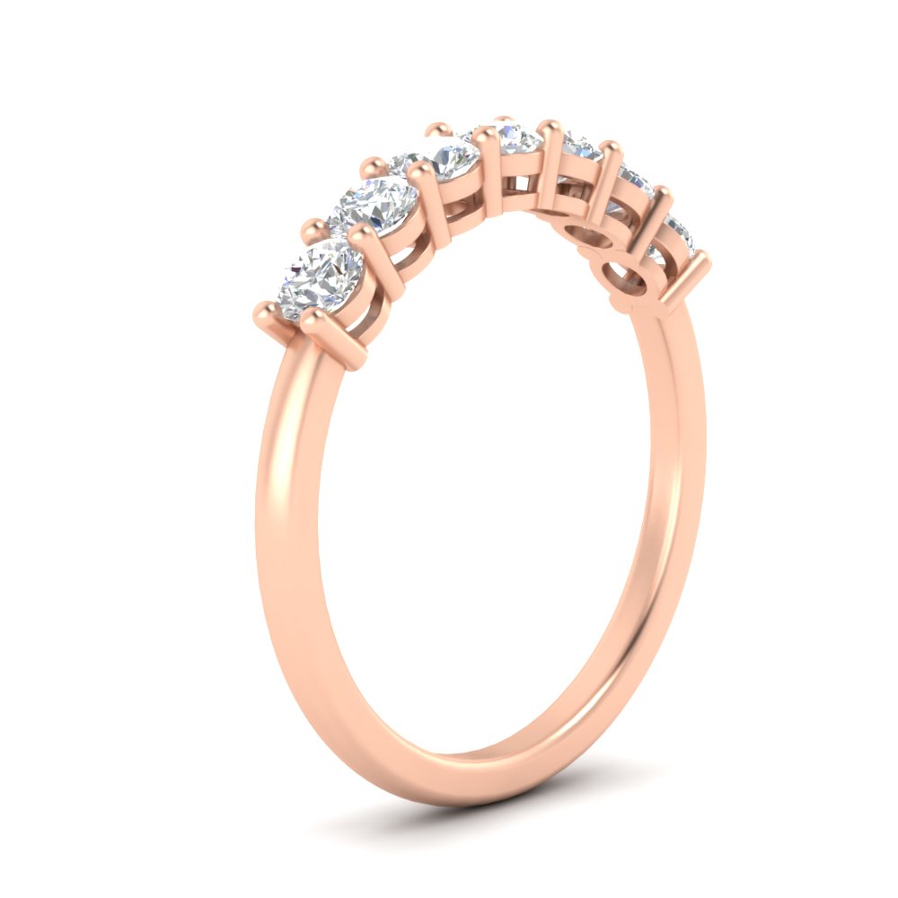 0.75-carat-round-7-diamond-wedding-ring-band-in-rose-gold-FD8008B7ANGLE2-0.75CT-NL-RG