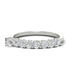 Load image into Gallery viewer, 0.75-carat-round-7-diamond-wedding-ring-band-in-white-gold-FD8008B7-0.75CT-NL-WG-HW
