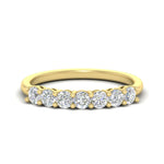 Load image into Gallery viewer, 0.75-carat-round-7-diamond-wedding-ring-band-in-yellow-gold-FD8008B7-0.75CT-NL-YG
