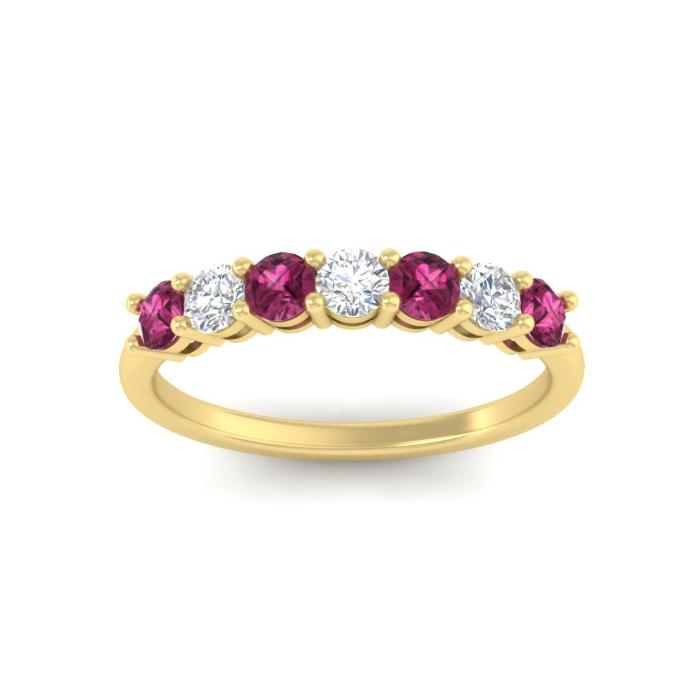 0.75-carat-round-7-pink-sapphire-wedding-ring-band-in-yellow-gold-FD8008B7GSADRPIANGLE5-0.75CT-NL-YG
