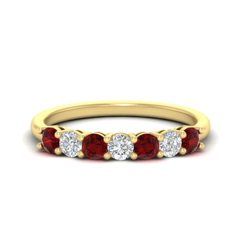 0.75-carat-round-7-ruby-wedding-ring-band-in-yellow-gold-FD8008B7GRUDR-0.75CT-NL-YG