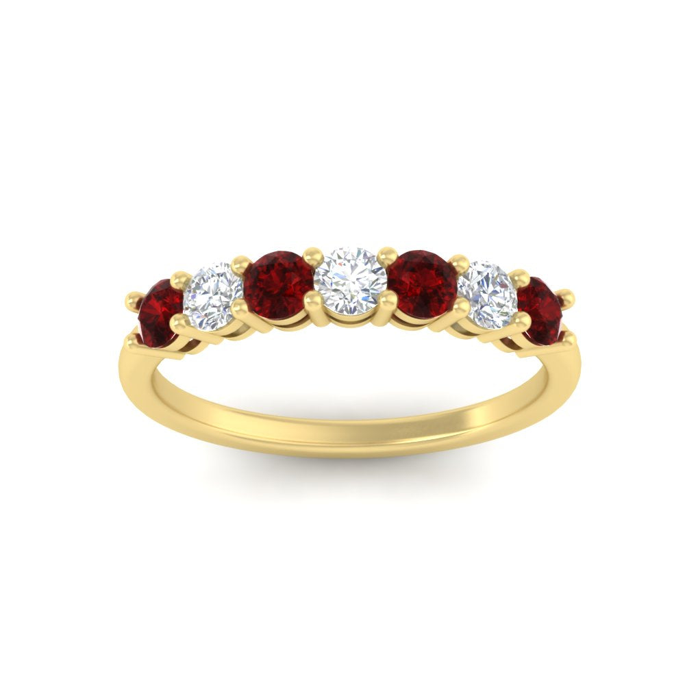 0.75-carat-round-7-ruby-wedding-ring-band-in-yellow-gold-FD8008B7GRUDRANGLE5-0.75CT-NL-YG