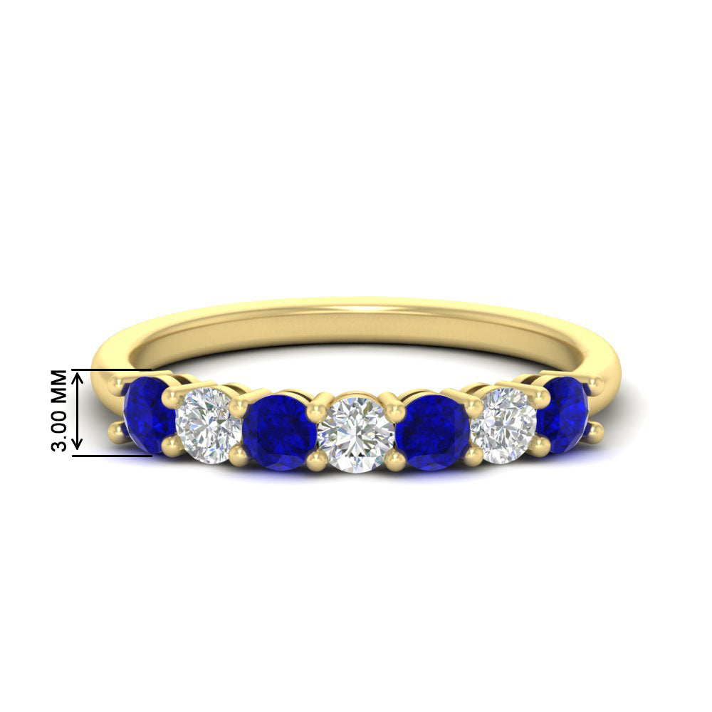 0.75-carat-round-7-sapphire-wedding-ring-band-in-yellow-gold-FD8008B7GSABL-0.75CT-NL-YG-HW
