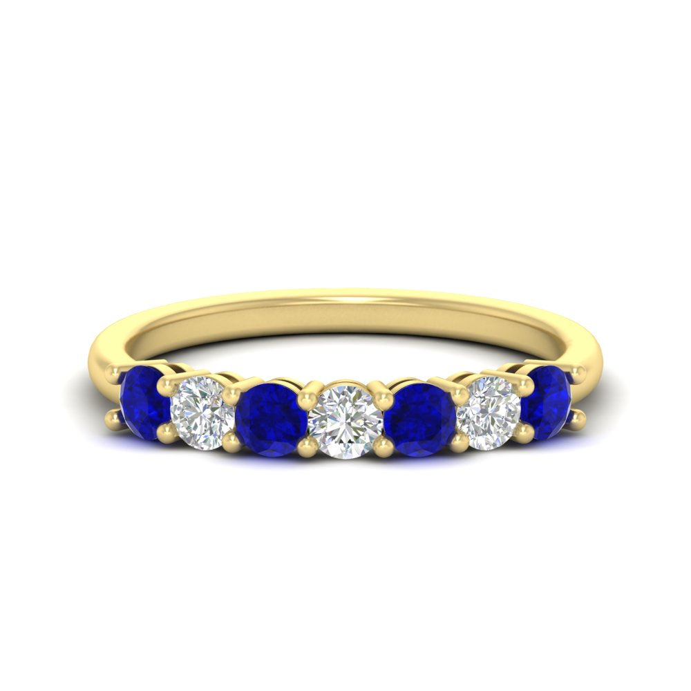 0.75-carat-round-7-sapphire-wedding-ring-band-in-yellow-gold-FD8008B7GSABL-0.75CT-NL-YG