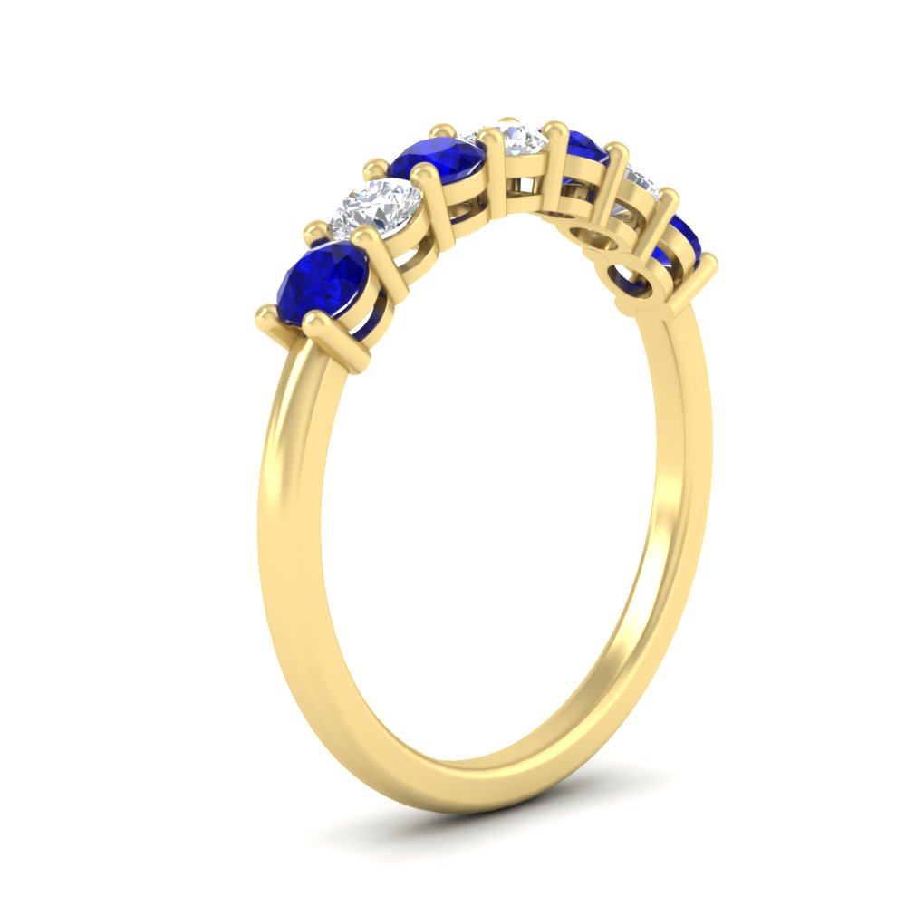 0.75-carat-round-7-sapphire-wedding-ring-band-in-yellow-gold-FD8008B7GSABLANGLE2-0.75CT-NL-YG