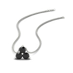Load image into Gallery viewer, 0.75-carat-round-black-diamond-necklace-for-women-in-FDPD1129GBLACK-0.75CT-NL-WG
