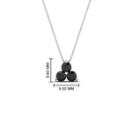 Load image into Gallery viewer, 0.75-carat-round-black-diamond-necklace-for-women-in-FDPD1129GBLACK-0.75CT-NL-WG
