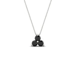 Load image into Gallery viewer, 0.75-carat-round-black-diamond-necklace-for-women-in-FDPD1129GBLACK-0.75CT-NL-WG
