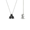Load image into Gallery viewer, 0.75-carat-round-black-diamond-necklace-for-women-in-FDPD1129GBLACK-0.75CT-NL-WG