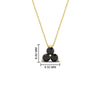 Load image into Gallery viewer, 0.75-carat-round-black-diamond-necklace-for-women-in-FDPD1129GBLACK-0.75CT-NL-YG