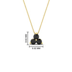 Load image into Gallery viewer, 0.75-carat-round-black-diamond-necklace-for-women-in-FDPD1129GBLACK-0.75CT-NL-YG
