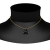 Load image into Gallery viewer, 0.75-carat-round-black-diamond-necklace-for-women-in-FDPD1129GBLACK-0.75CT-NL-YG