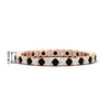 Load image into Gallery viewer, 0.75-carat-round-cut-bezel-set-diamond-and-black-diamond-eternity-wedding-band-in-rose-gold-FD8072ROBGBLACK-0.72CT-NL-RG-HW?v=1774347027