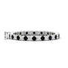 Load image into Gallery viewer, 0.75-carat-round-cut-bezel-set-diamond-and-black-diamond-eternity-wedding-band-in-white-gold-FD8072ROBGBLACK-0.72CT-NL-WG-HW?v=1774347027